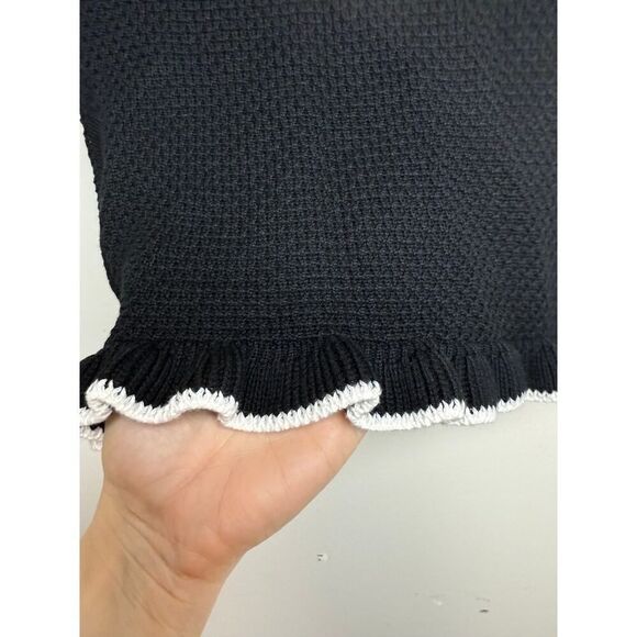 GEORGIE Mixed Stitch Ruffle Pullover Sweater NWT Sz. XS - Picture 7 of 9